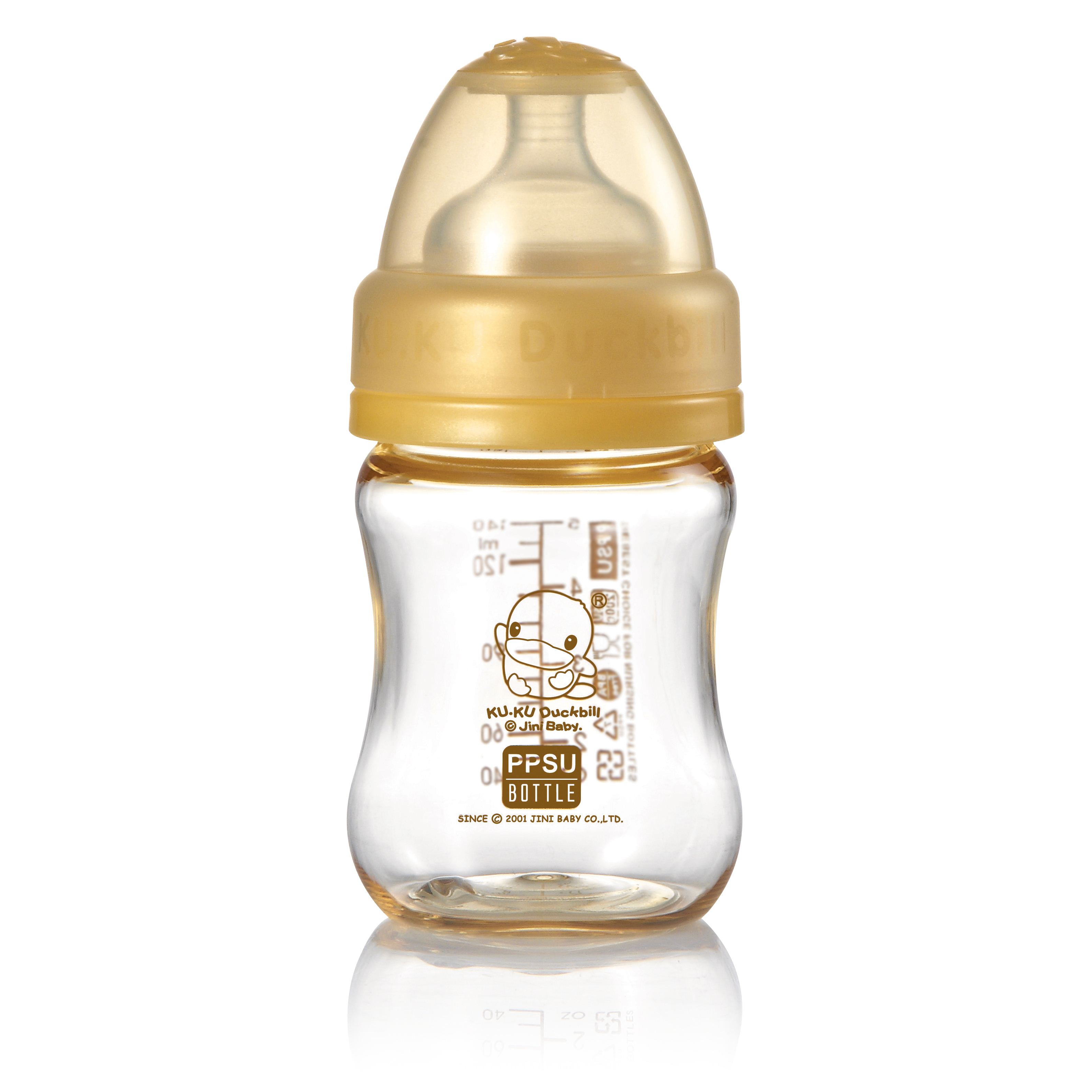 Bình sữa cổ rộng ppsu kuku ku5833 - 140ml