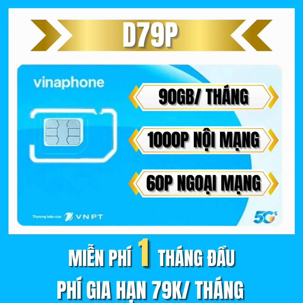 Sim 5G Vina Giá rẻ Cho Học Sinh Sinh Viên - MIễn Phí 1 Tháng Đầu - Data 3GB/Ngày + Miễn Phí Gọi Thả 