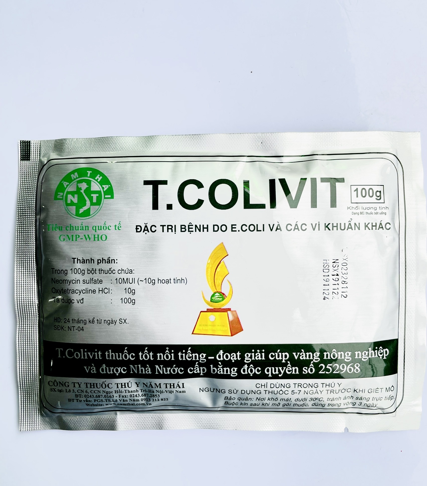 T.Colivit Tiêu chảy phân xanh, phân trắng, nhớt vàng, tht, hen khẹc