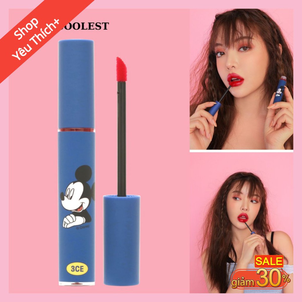 Son kem 3ce disney mickey mousse coolest vỏ xanh dương - phiên bản giới hạn