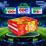 [SALE 15.6] Thùng 24 Lon Trà Ô Long Tea+ Đào Trái Cây Nhiệt Đới (320ml/lon)