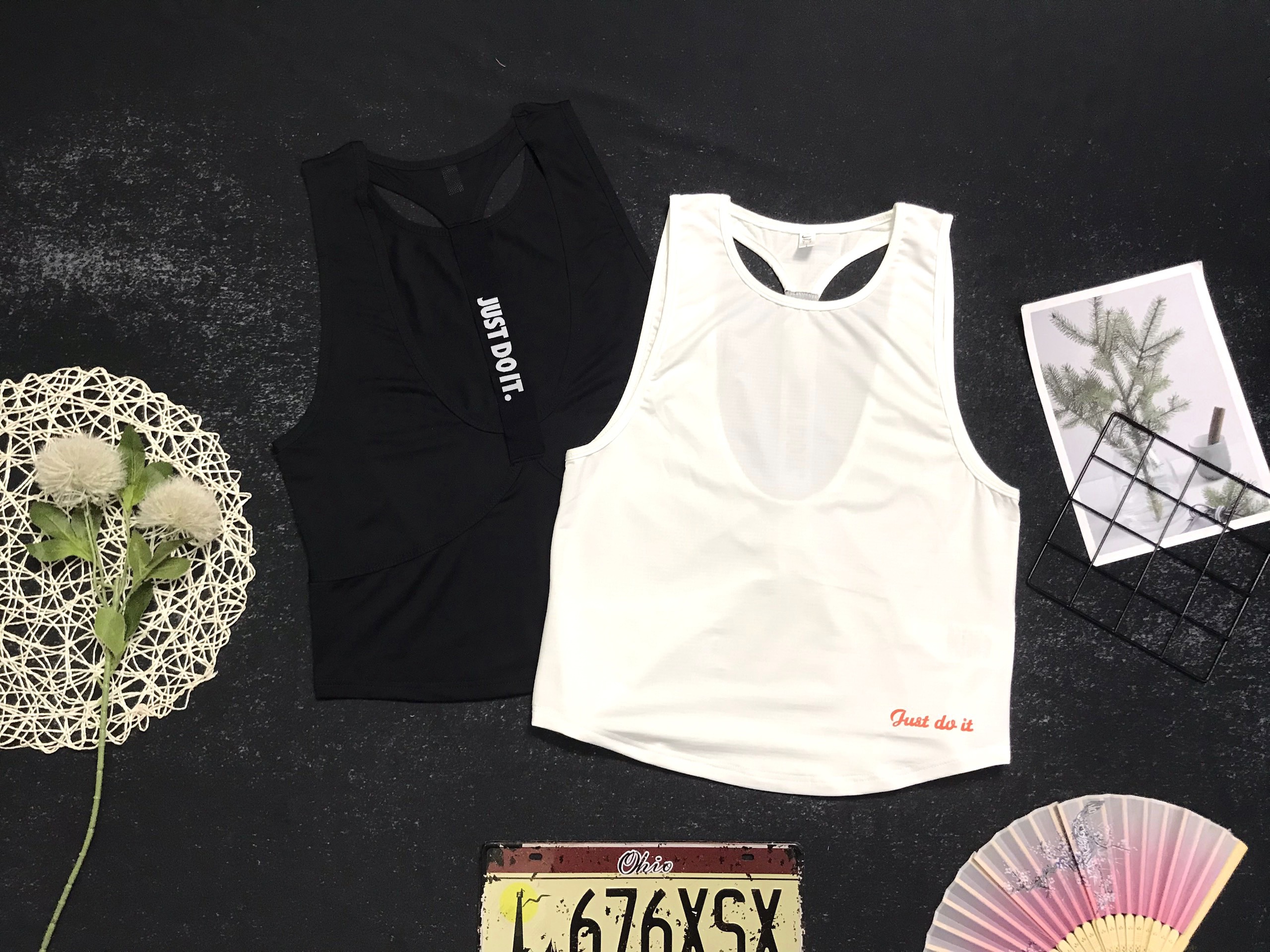 Áo tank top tập gym yoga nữ chất thun thể thao form rộng thoáng khí ATT02