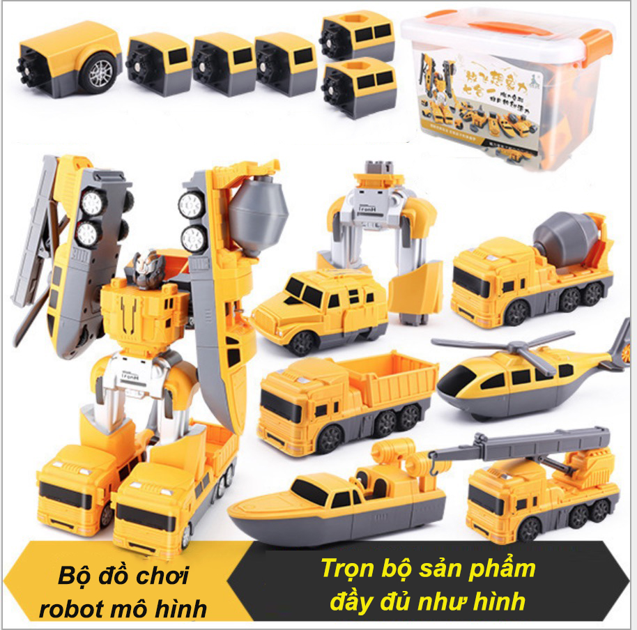 PKTL - Bộ Robot mô hình Magnetic CITY ENGINEERING 21pcs