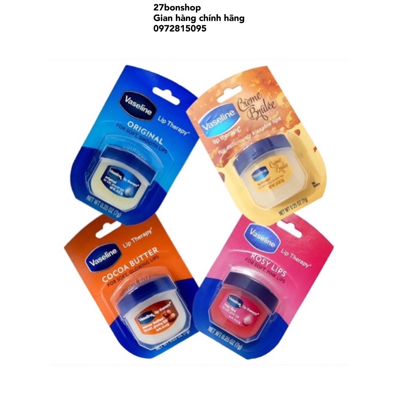 Sáp Dưỡng Môi Vaseline Lip Therapy 7g