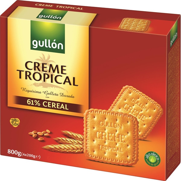 Bánh quy biscuit kem Gullon Tropical 800gr
