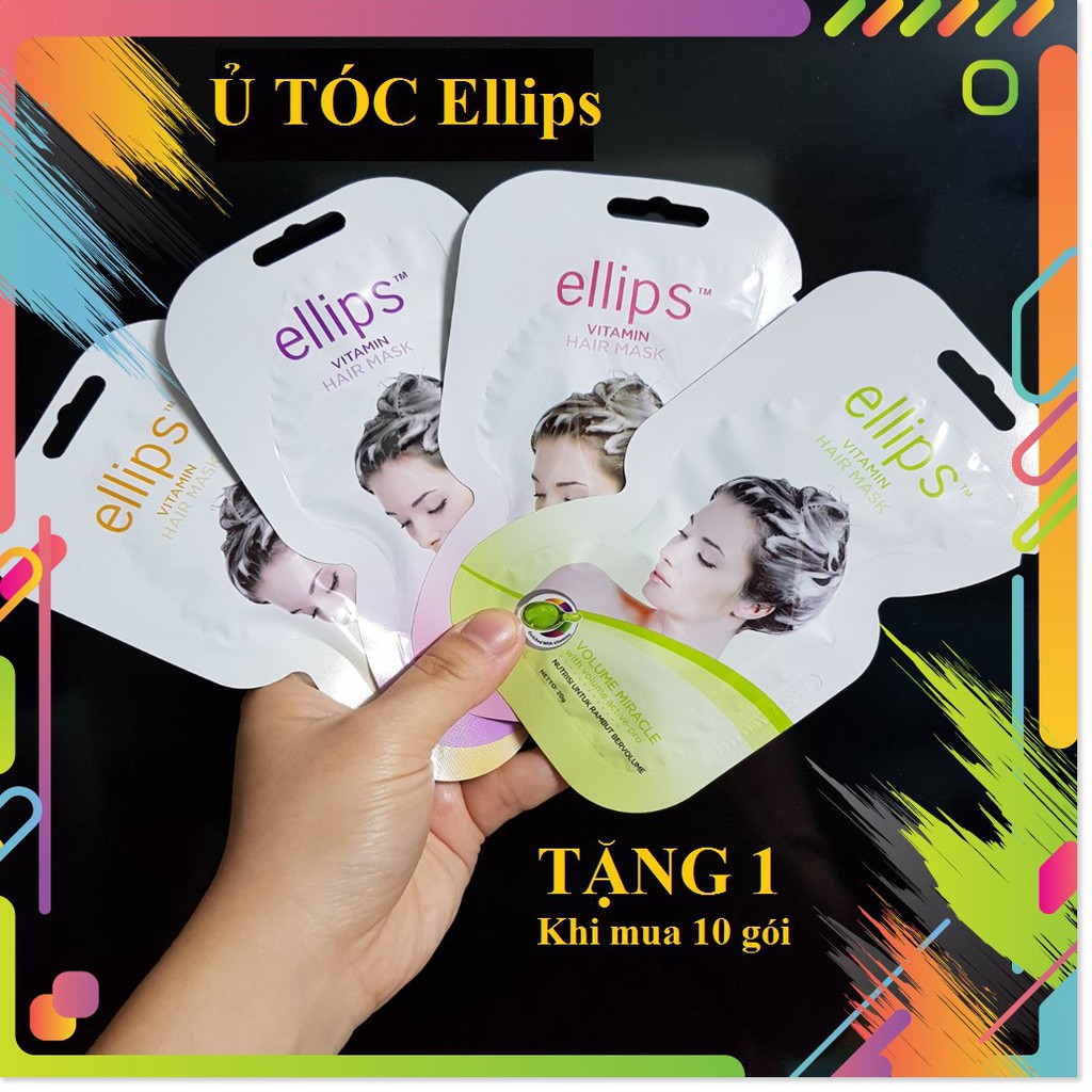 Mặt nạ ellips ủ dưỡng tóc 20g dưỡng chất nuôi tóc khỏe cam kết hiệu quả đảm bả