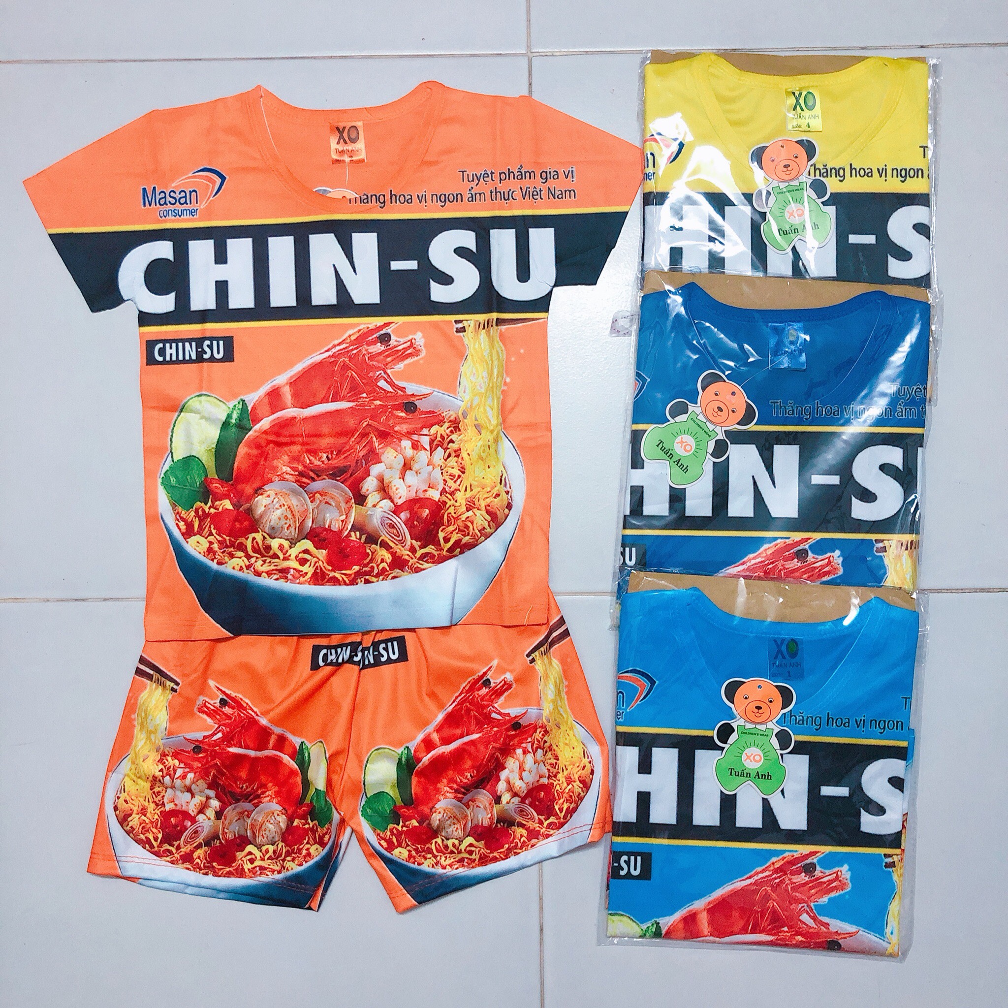 BỘ THUN MÌ TÔM CHO BÉ