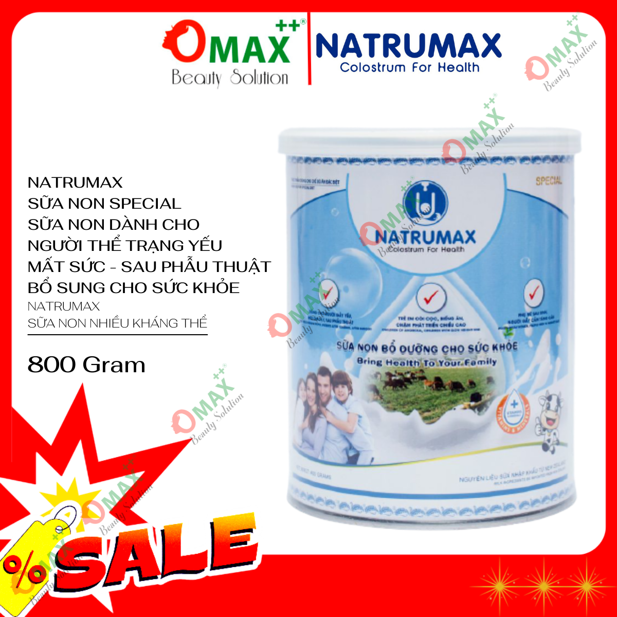 Sữa non natrumax special 800g dành cho cả gia đình