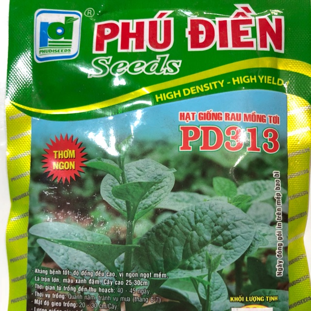 Hạt giống mồng tơi cao sản