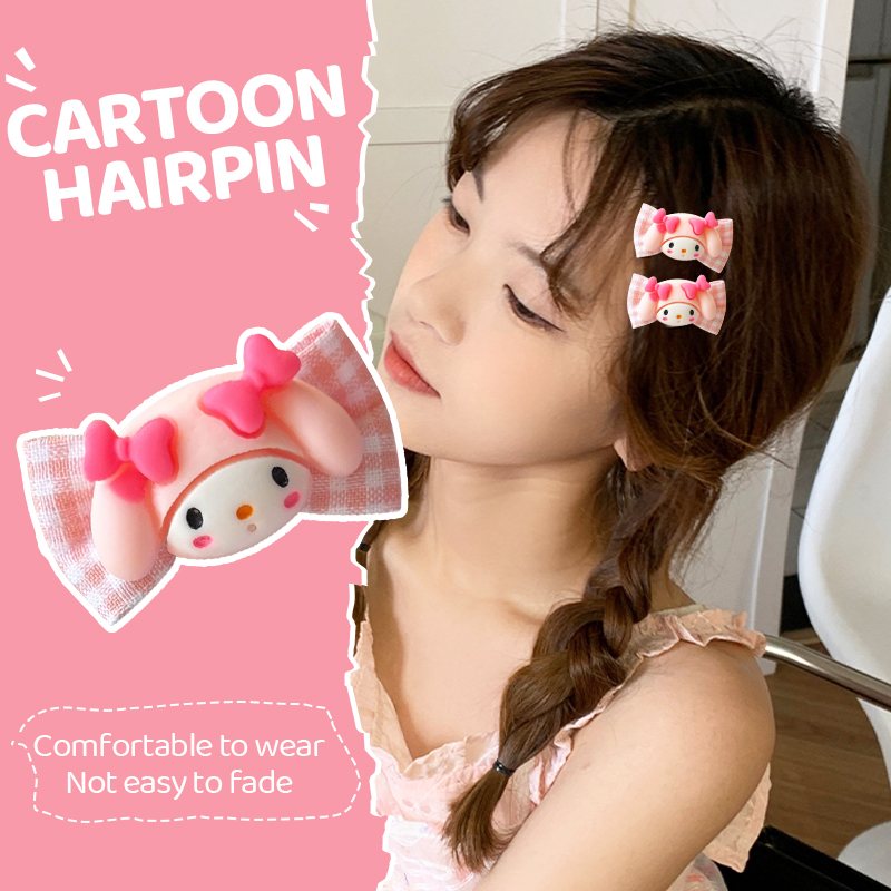 Kiểm tra Bow Cartoon Hair Clip Dễ thương Cinnamon Giai điệu Hair Clip Cô gái Mũ YVETTERY