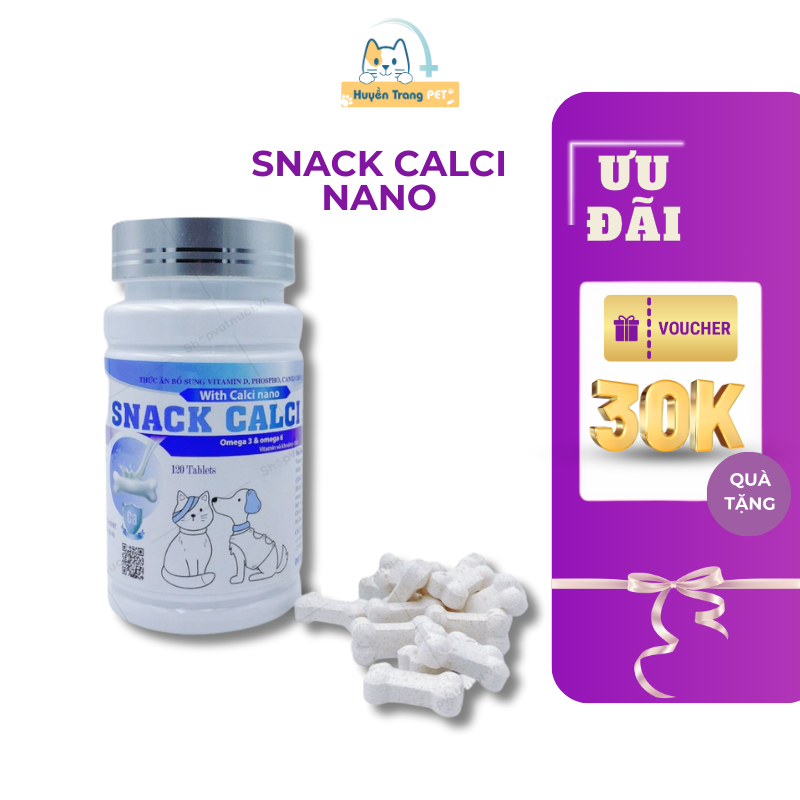 Thức ăn cho chó mèo Snack Calci Nano bổ sung canxi phát triển xương