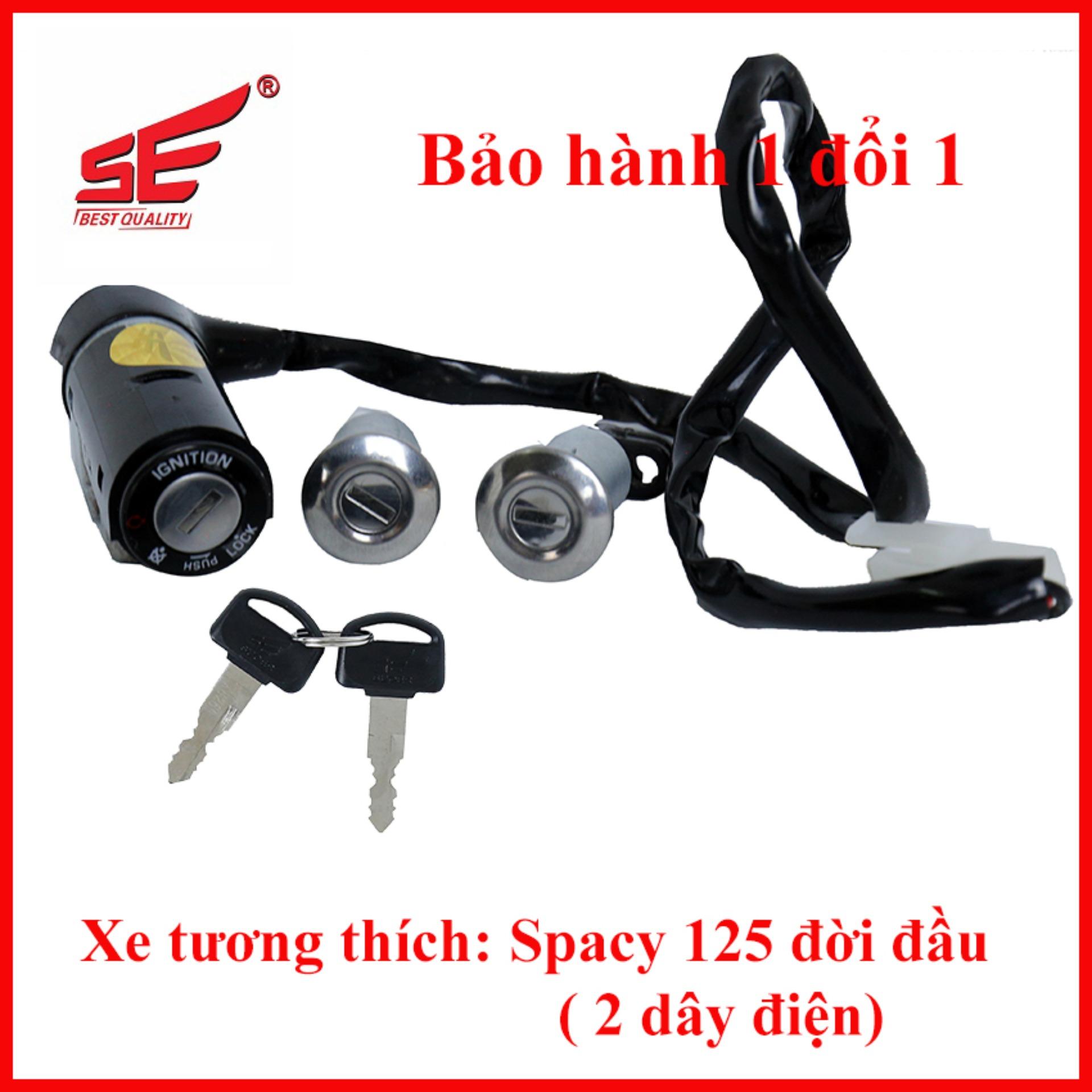 Bộ ổ khóa xe máy SPACY 125i 2 cạnh thương hiệu SE