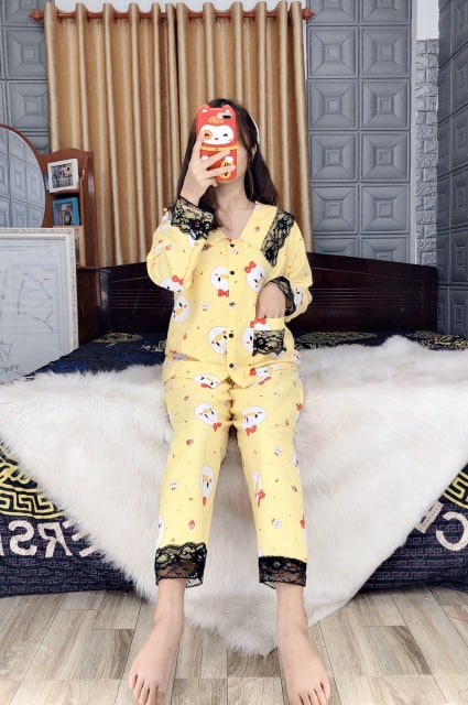 Đồ bộ ngủ kate thái phối ren