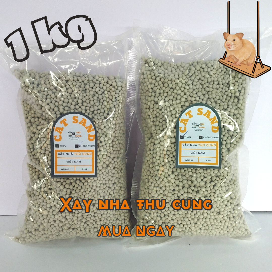 Cát sand 1kg lót chuồng hamster