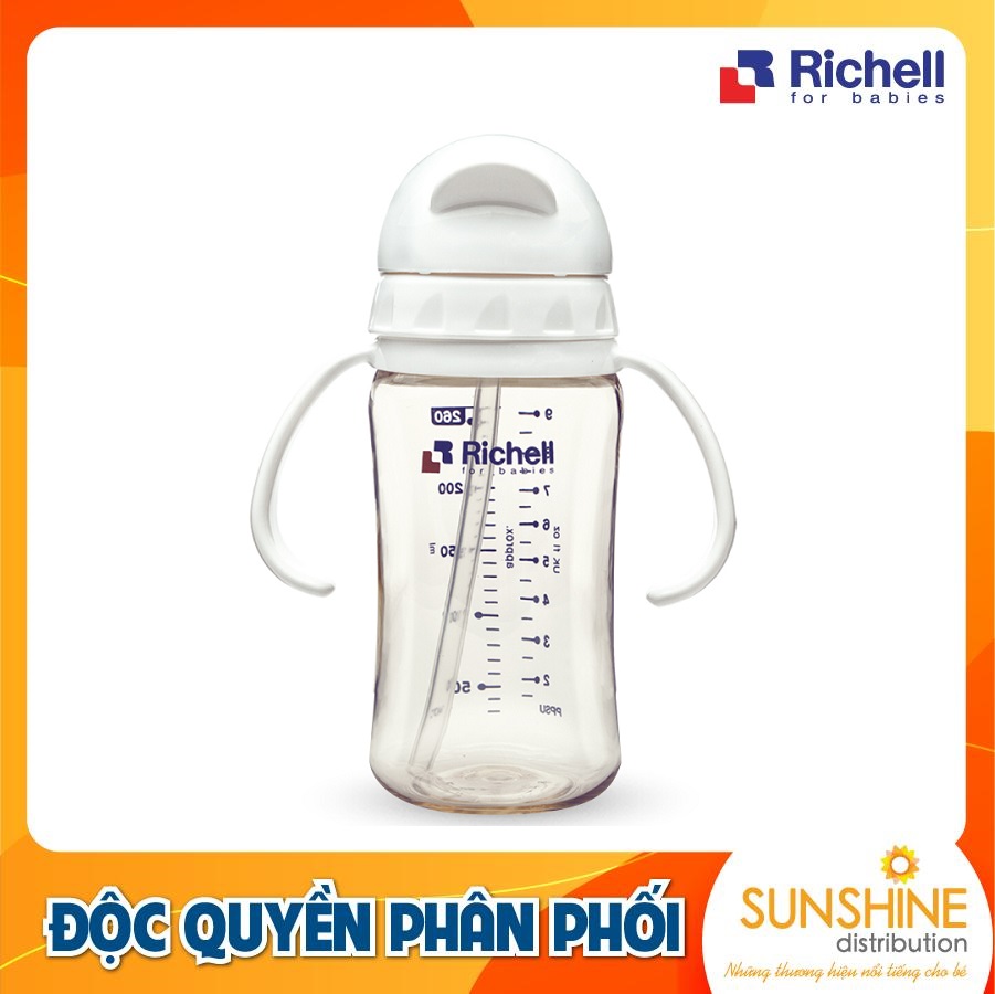 Bình ống hút ppsu richell
