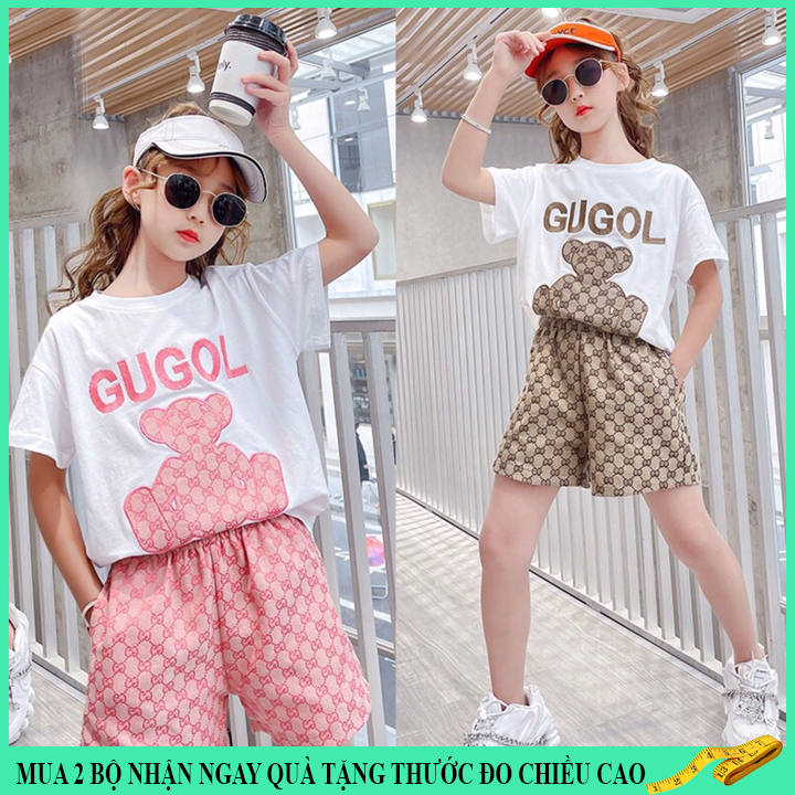 Quần áo bé gái 18-45kg , đồ bộ bé gái 5-15 tuổi "GUGOL" đáng yêu ,thấm hút mồ hôi tốt,hàng may kỹ.