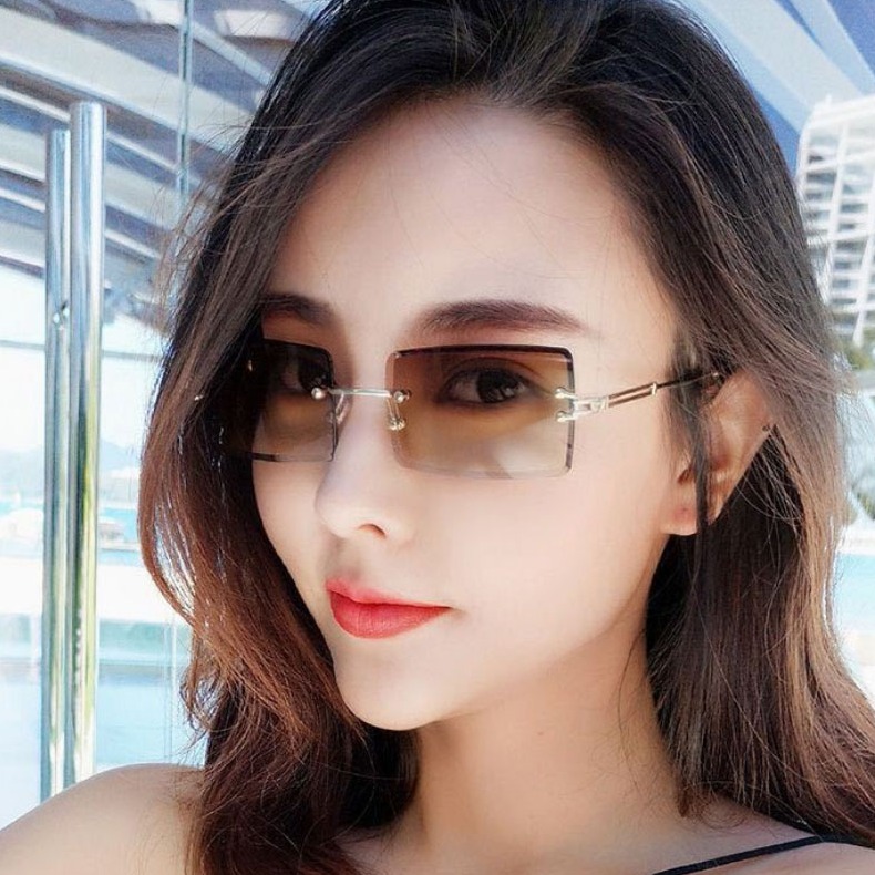 Kính mát nữ K09 -Kính mắt vuông thời trang Crnaira , Kính râm một mảnh, kính thời trang nữ, kính chống tia cực tím , kính lái, lái xe, kính phân cực mỏng -