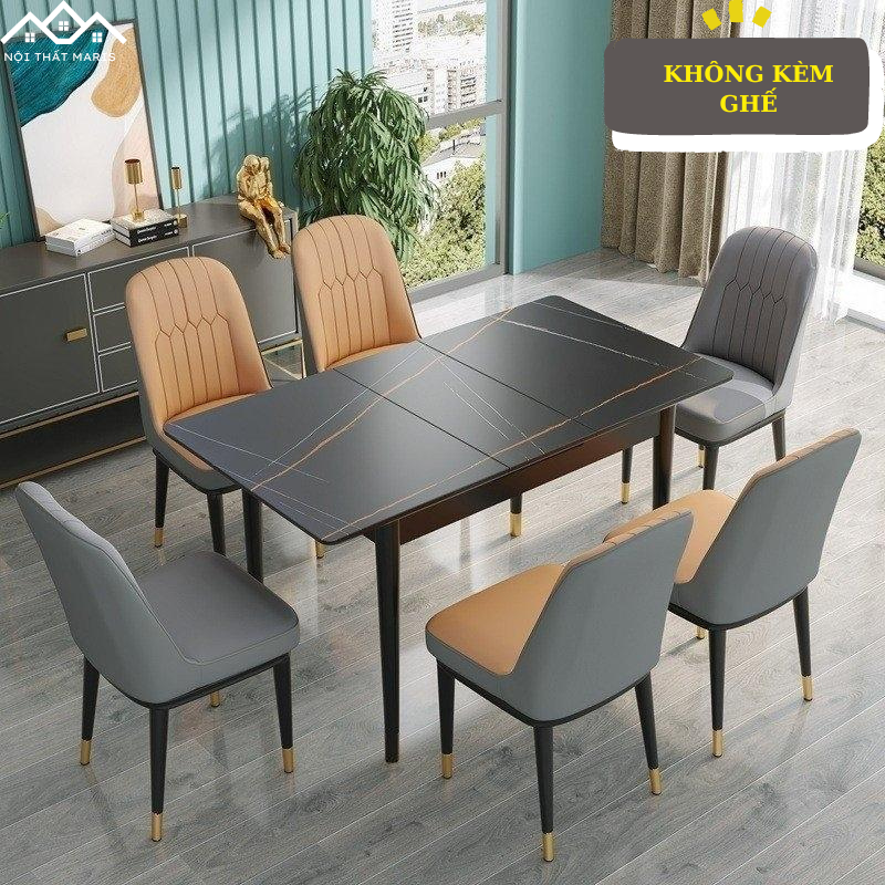 Bàn Ăn Gia Đình Thông Minh Gấp Gọn Tiết Kiệm Diện Tích,Bàn Ăn Gia Đình Mặt Đá Cao Cấp, Bàn Ăn Diện Tích Nhỏ Gọn Nội Thất