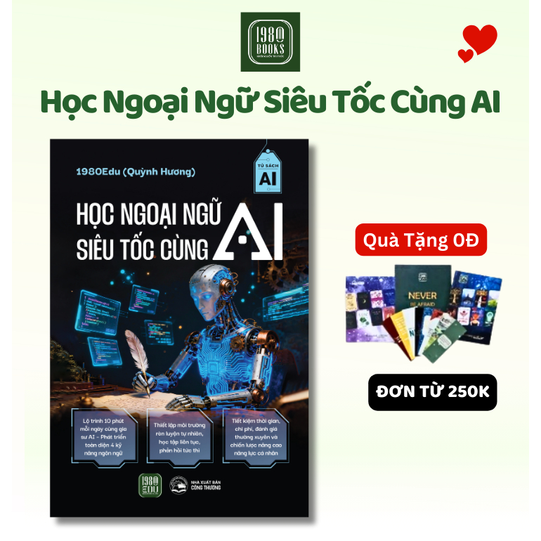 Sách - Học Ngoại Ngữ Siêu Tốc Cùng AI - 1980books