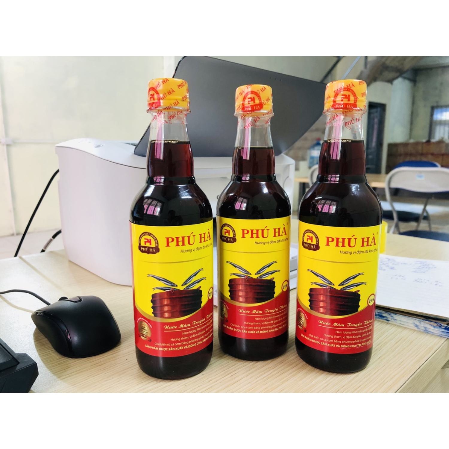 Combo 3 chai nước mắm phú hà 25 đạm chai 500ml
