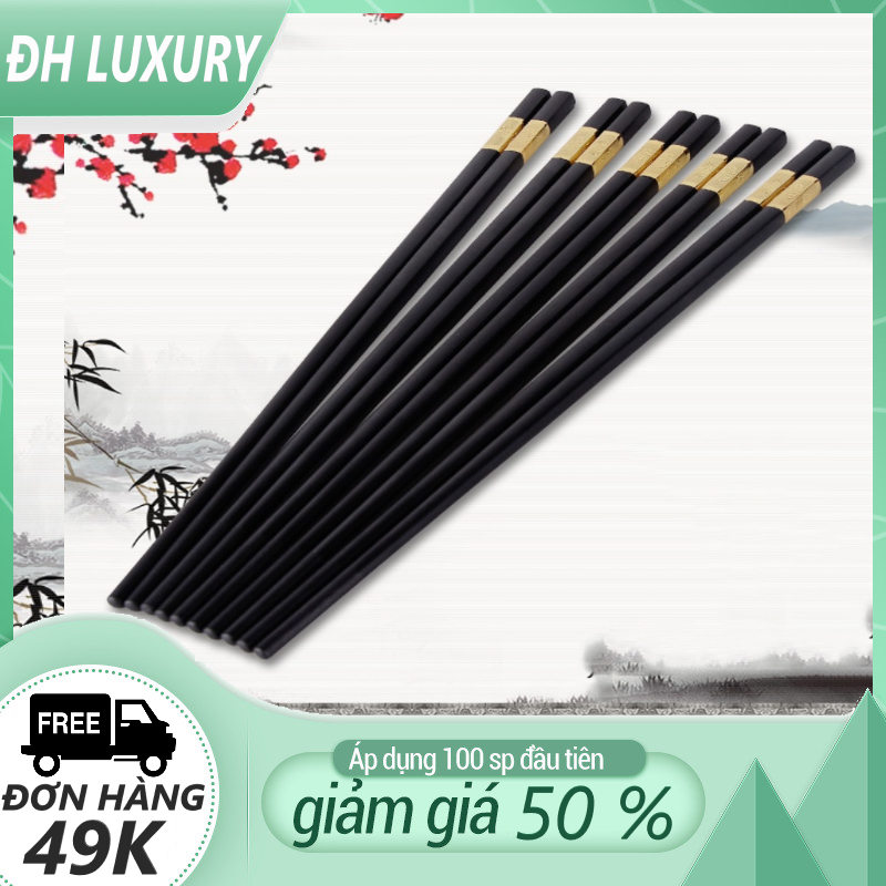 Đôi đũa hợp kim mạ vàng cao cấp b017