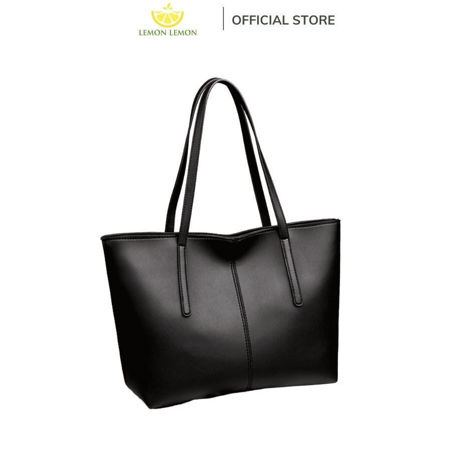 Túi xách nữ công sở thời trang da PU mềm DERMO CS2 size lớn đựng vừa A4