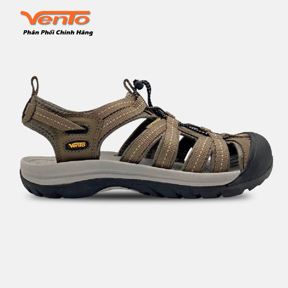 Sandal vento bít mũi cho nam chính hãng sd08003 nâu