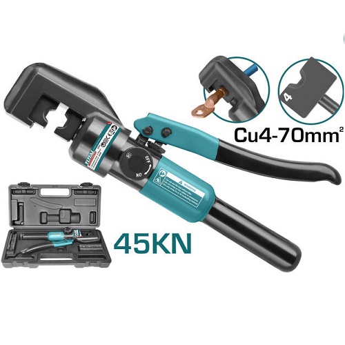 Kìm bấm cos thủy lực 4-70mm 45kn total - thct070 hàng chính hãng của cty tpc phân phối