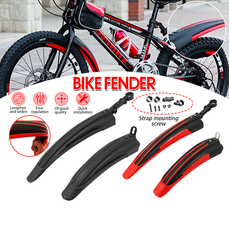 Bộ dè chắn bùn cho cả bánh trước và bánh sau xe đạp leo núi,dè chắn bùn xe đạp thể thao gắn đuôi xe đạp