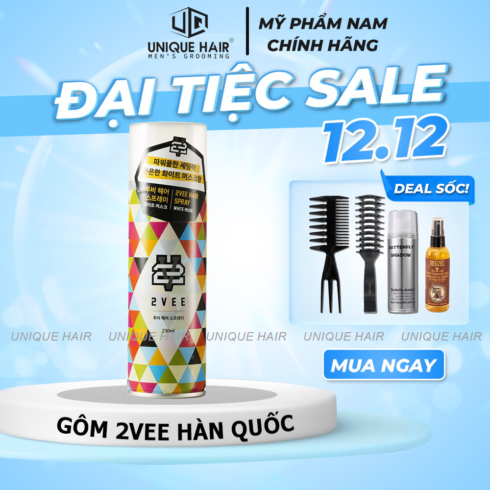 Gôm xịt tóc 2VEE | Nhập khẩu chính hãng Hàn Quốc