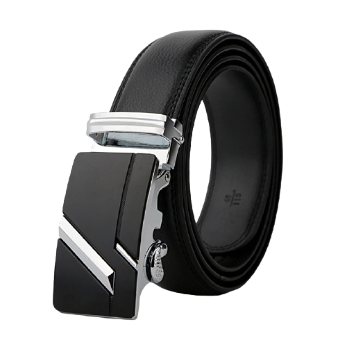 Dây nịt nam thắt lưng nam chất liệu da bò thật khóa tự động hàng hiệu cao cấp NT102- khóa bạc