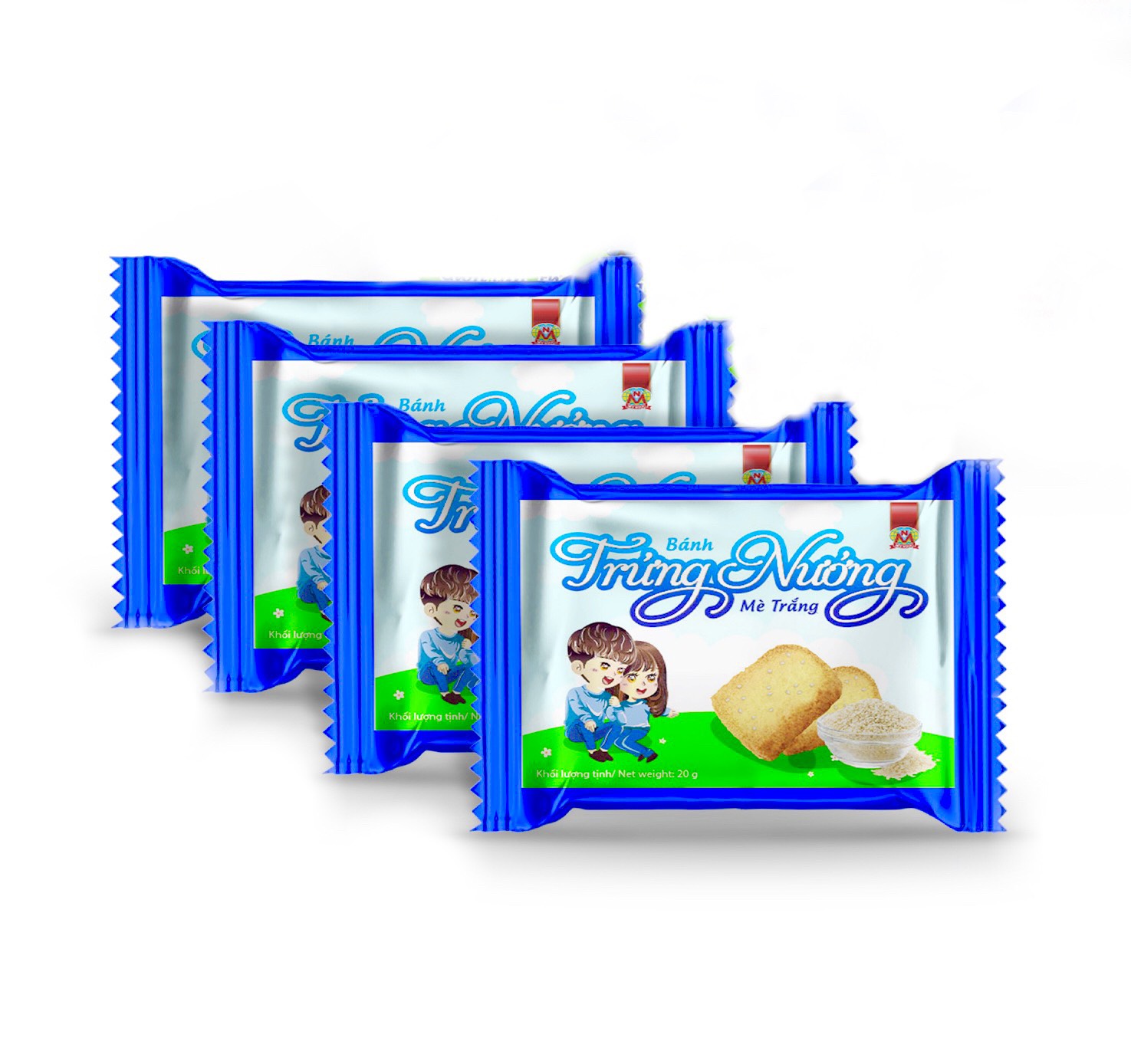 Túi 250g Bánh trứng nướng MÈ TRẮNG sữa tươi GIÒN TAN, CHẤT XƠ CAO tốt tiêu hóa, MÓN ĂN VẶT tốt cho sức khỏe