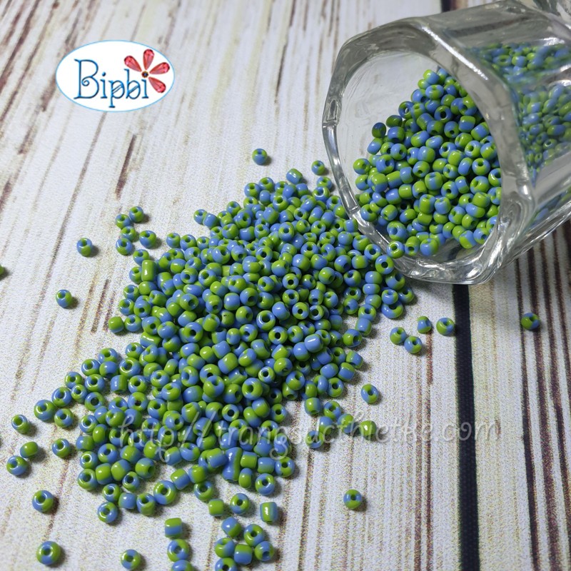 500 hạt cườm multi color màu 10 (xanh lá - xanh biển)
