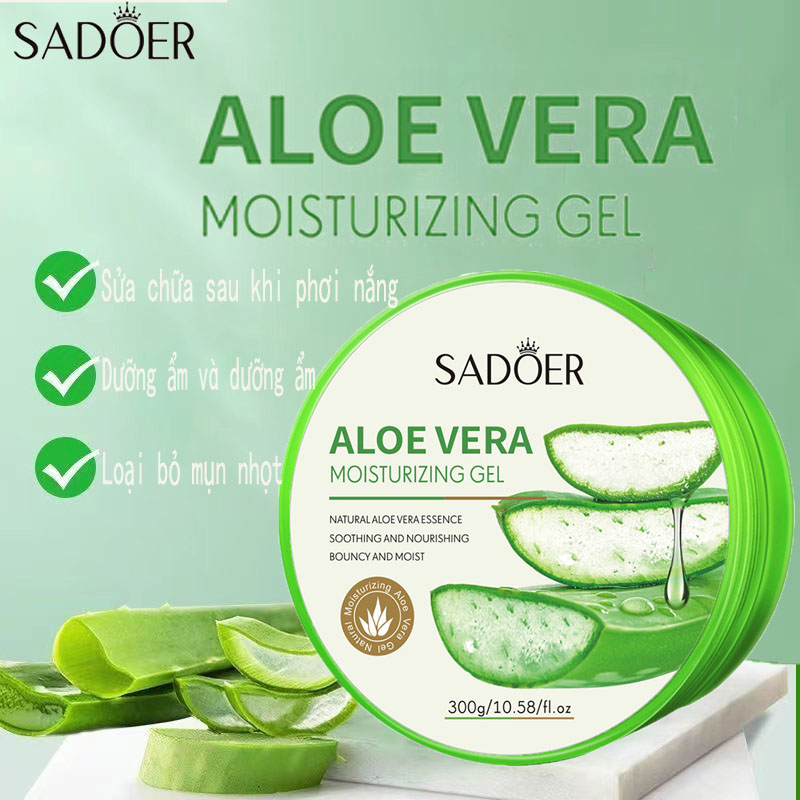 SADOER Aloe Vera gel Moisturizing soften skin-aloe gel 92% aloe vera gel Moisturizing gel/300g