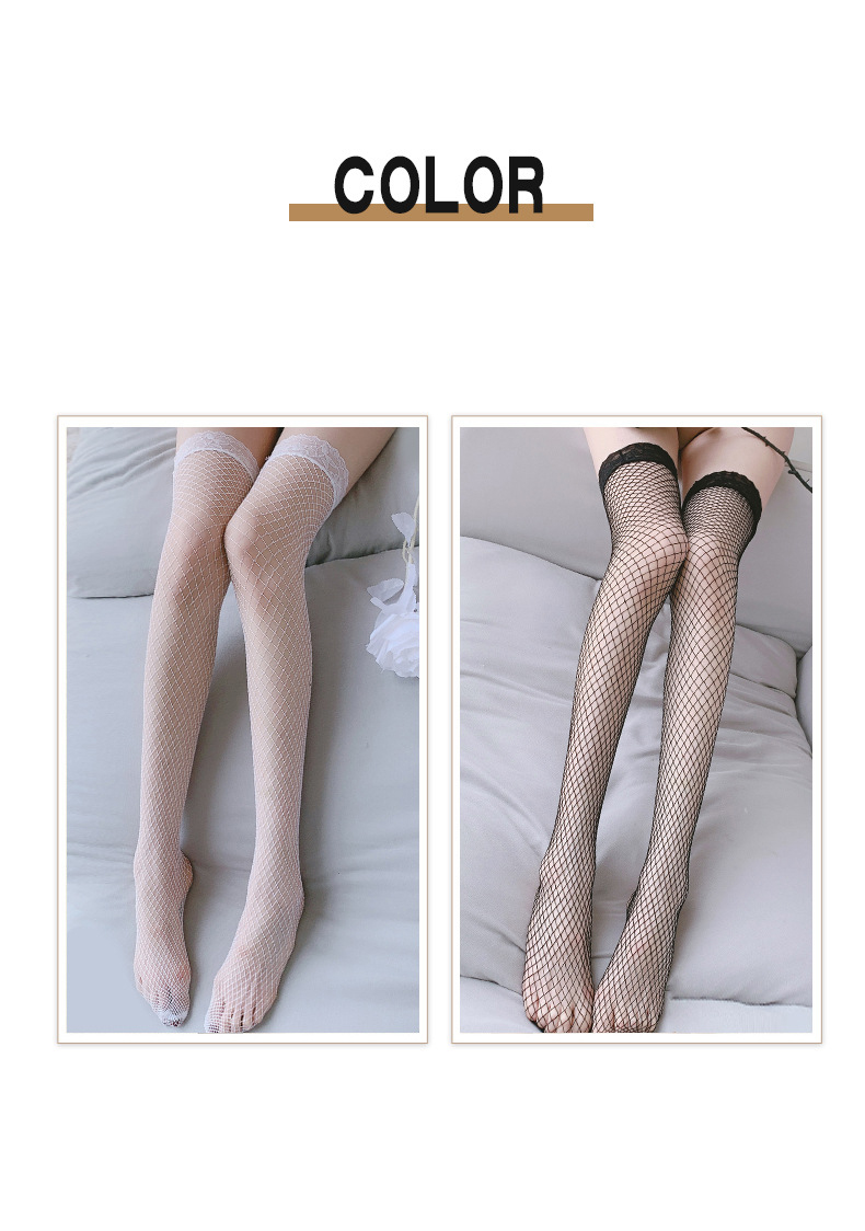 Vớ dài lưới phối ren cổ chân sexy gợi cảm
