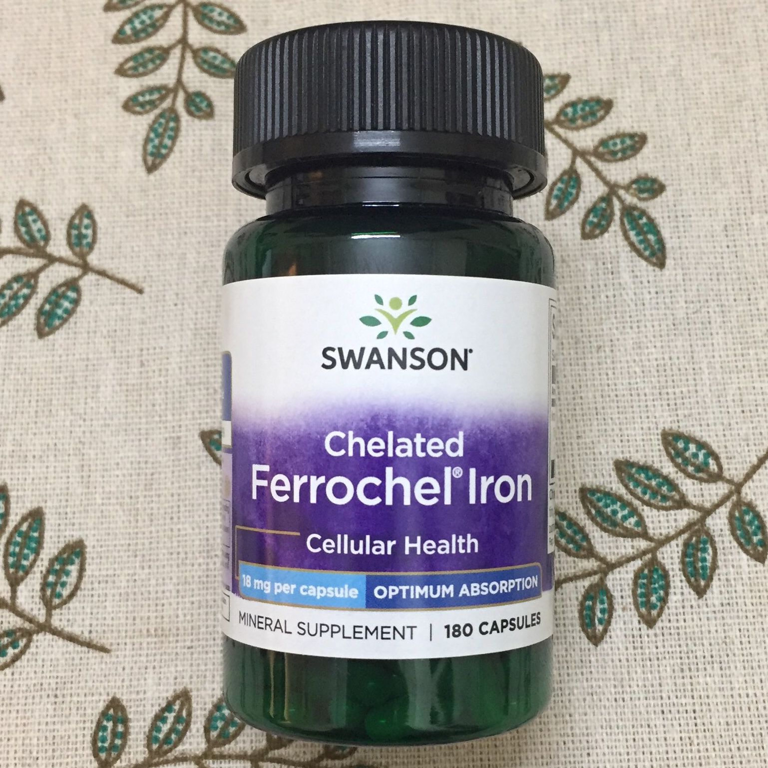 [HCM]SWANSON | Ferrochel Iron 18mg [180 Viên] | Viên Uống Giúp Lưu Thông Máu Huyết Sản Sinh Hổng Cầu Cho Cơ Thể