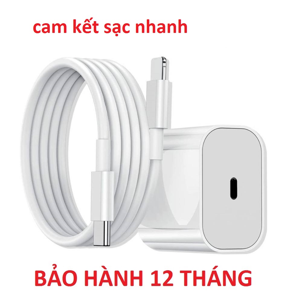 Bộ sạc nhanh pd 20w củ sạc cáp sạc nhanh 20w cáp sạc 18w bảo hành 12 tháng lỗi 1 đổi 1]
