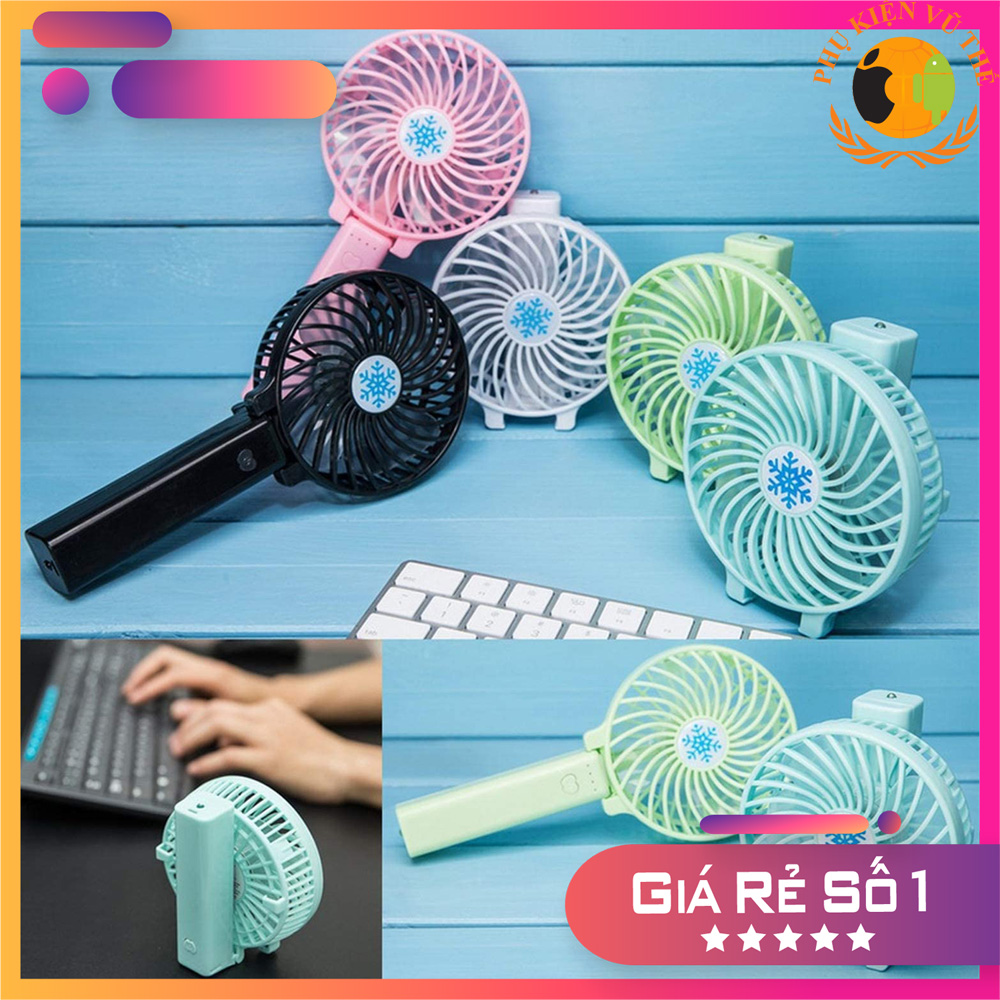 QUẠT MINI CẦM TAY USB DI ĐỘNG, ĐIỀU CHỈNH TỐC ĐỘ GIÓ, SỬ DUNG ĐA DÙNG VĂN PHÒNG, NHÀ RIÊNG HAY NGOÀI TRỜI [Random Màu]