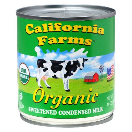 Date 02/26 sữa đặc có đường hữu cơ california farms 397g.