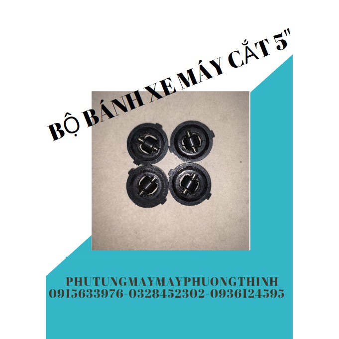 Bộ bánh xe máy cắt 5"
