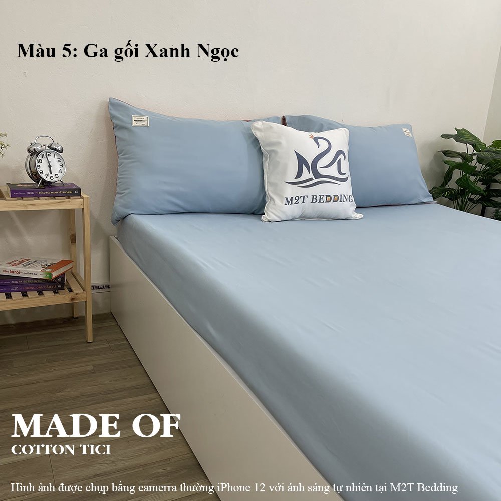 Ga giường Cotton Tici M2T Bedding - Ga trải giường cotton phong cách Hàn Quốc - không kèm vỏ gối - đủ size drap nệm