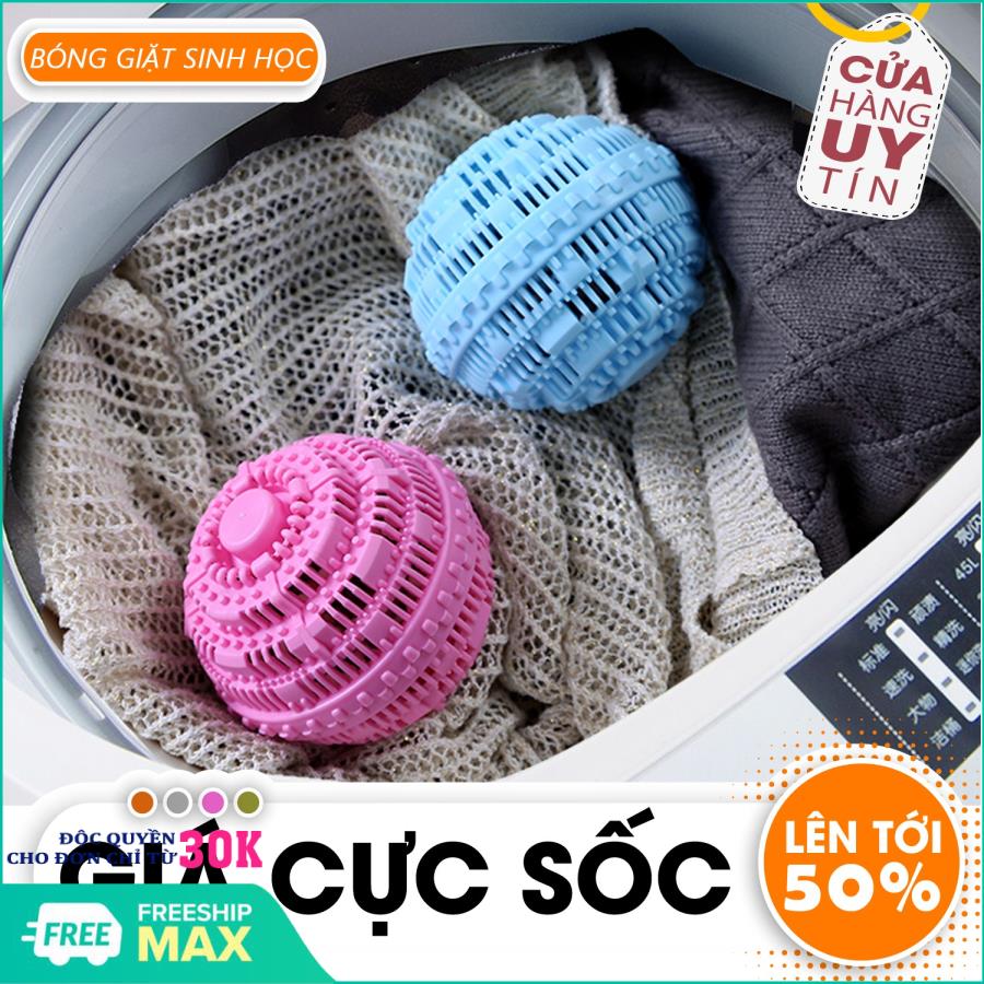 Bóng giặt sinh học - Bóng giặt mini không cần bột giặt, giặt sạch sẽ chăn màn, quần áo - Bóng giặt mini - Bóng giặt quần áo, bảo quản quần áo - Bóng giặt mini sinh học siêu sạch
