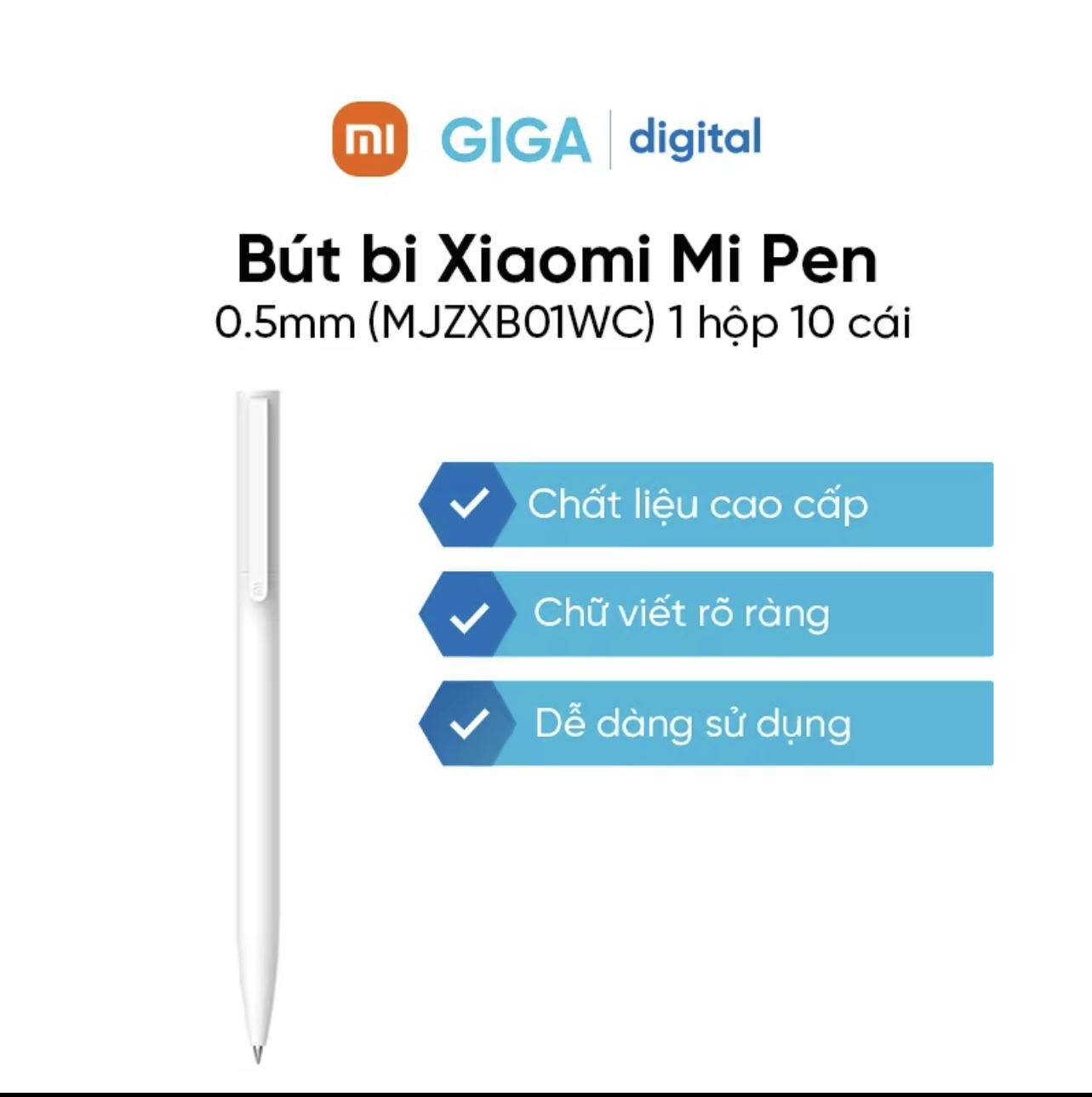 Bút bi xiaomi mijia, Kaco 0.5mm viết chữ sáng tạo - Bút Gel Kaco, Xiaomi