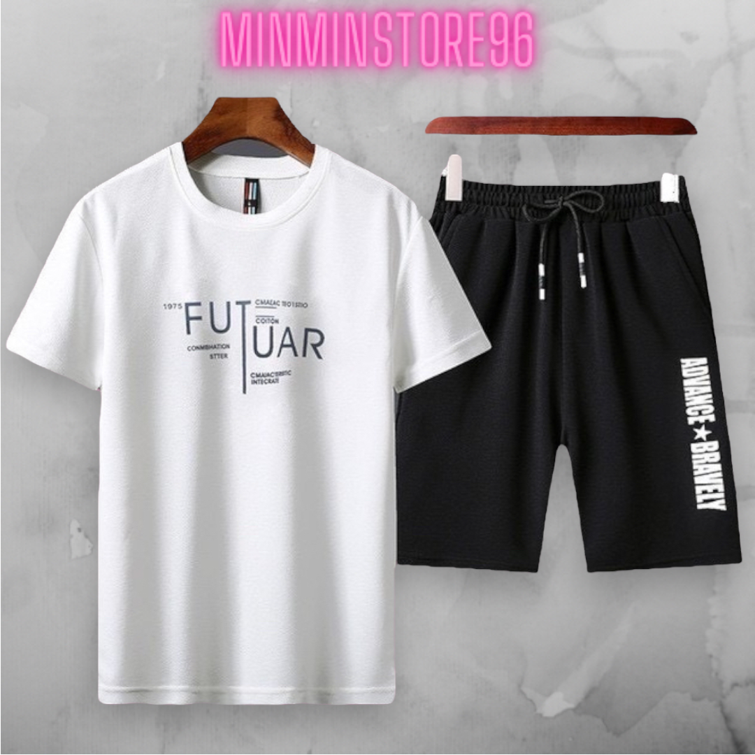 Đồ bộ thun nam, set đồ áo thun và quần short nam chất thun mè thoáng mát Thời Thượng