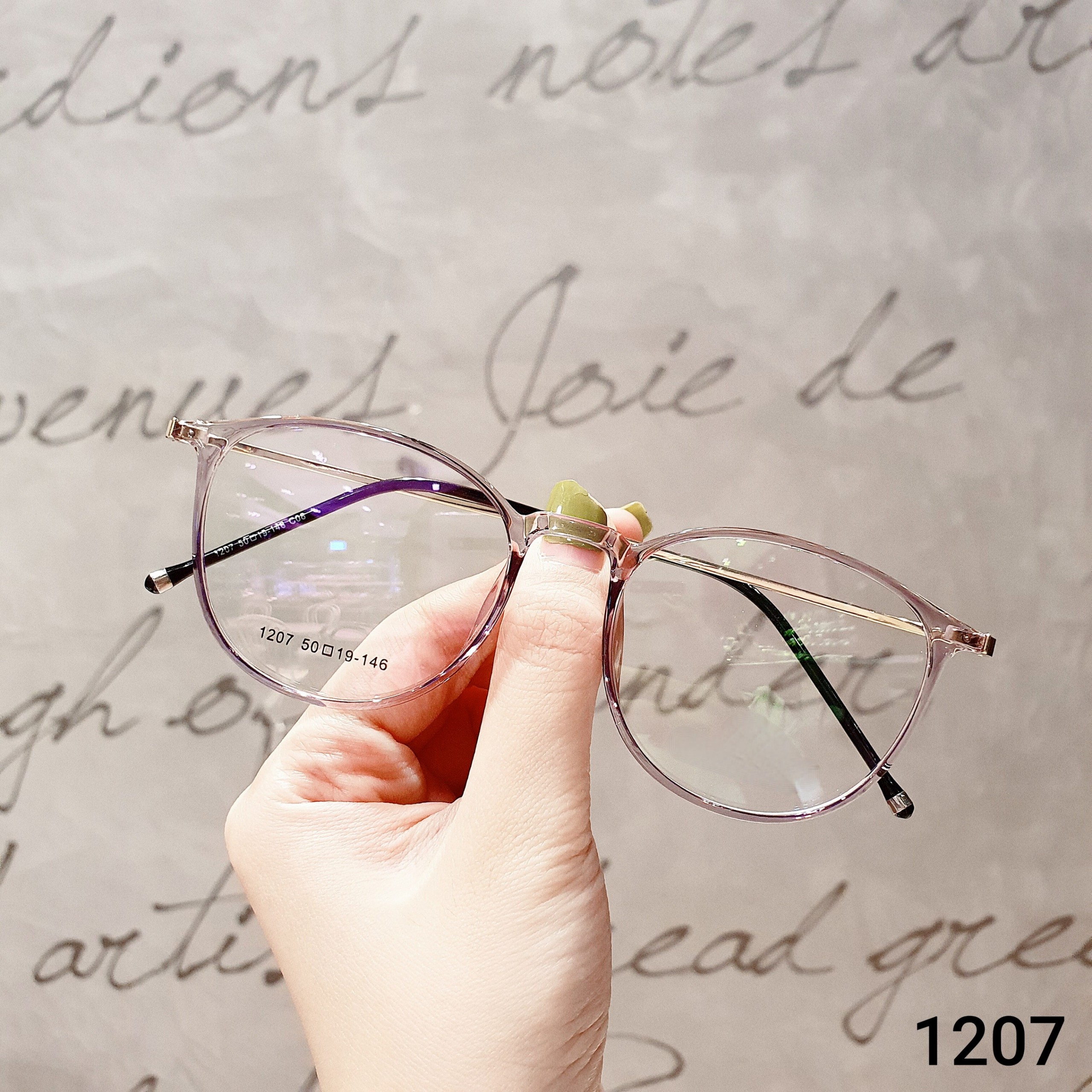 Kính Cận Nam Nữ BB1207-Gọng Kính Mắt Tròn - Gọng Kính Cận Đẹp-Gọng Kính Cận Unisex-Gọng Kính Thời Trang-Lily Eyewear kèm quà