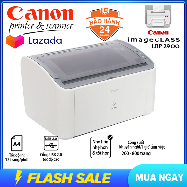 Máy in Canon 2900 phân phối chính hãng - Máy in laser Canon LBP 2900 - máy in nhiệt tốc độ nhanh , độ bền cao