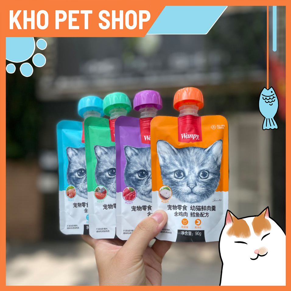 Súp dinh dưỡng wanpy nắp vặn cho mèo