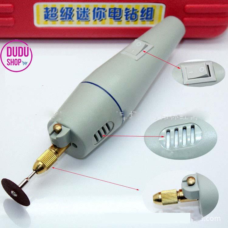 Máy khoan siêu nhỏ cầm tay, Máy khoan, cắt, mài mini đa năng : Máy quay nhanh và mạnh, Sử dụng AC 12V