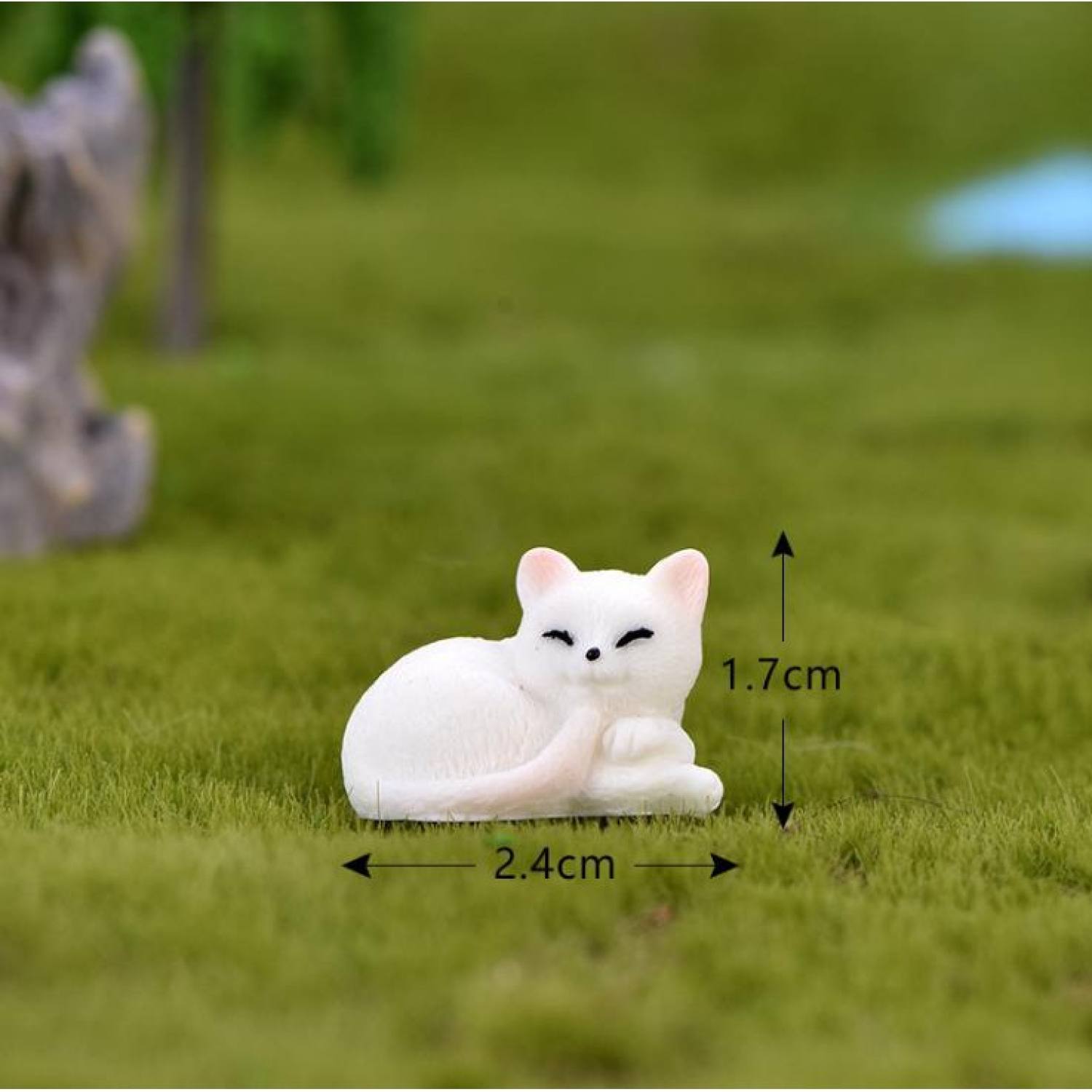 Mô hình Mèo trắng nằm  Mota  Montessori