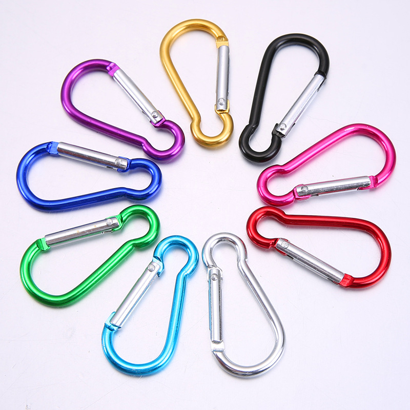 Móc Khóa Nhôm Đa Năng Nhiều Màu Móc khóa Carabiner hình chữ D